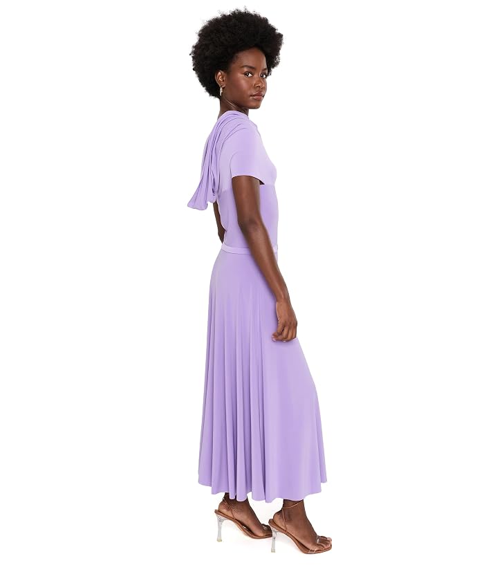 Norma Kamali Sleeveless Cowl Neck Hooded Flared Dress to Midcal - Image 3