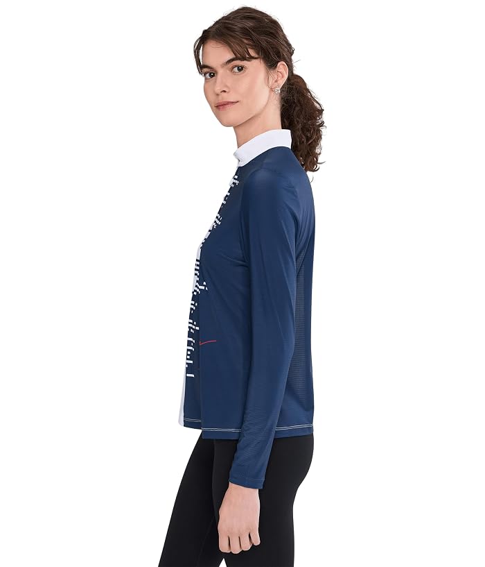 Jamie Sadock Sunsense Positive-Negative Split Tone Long Sleeve Top - Image 3