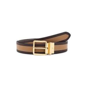 Lauren Ralph Lauren Two-Tone Reversible Crosshatch Belt