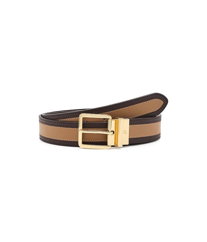 Lauren Ralph Lauren Two-Tone Reversible Crosshatch Belt