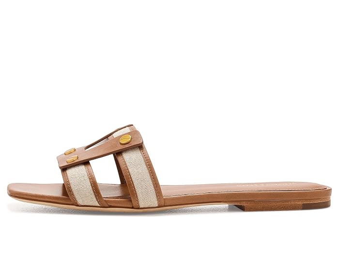 Veronica Beard Via Slide Fabric Slide Sandals - Image 2