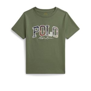 Polo Ralph Lauren Kids Madras-Logo Cotton Jersey Tee (Toddler/Little Kid)