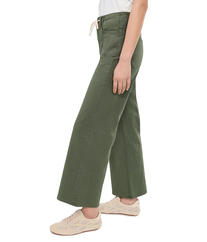 Paige Ari with Waistband Tie and Stitch Through Pockets in Vintage Ivy Green - Image 3