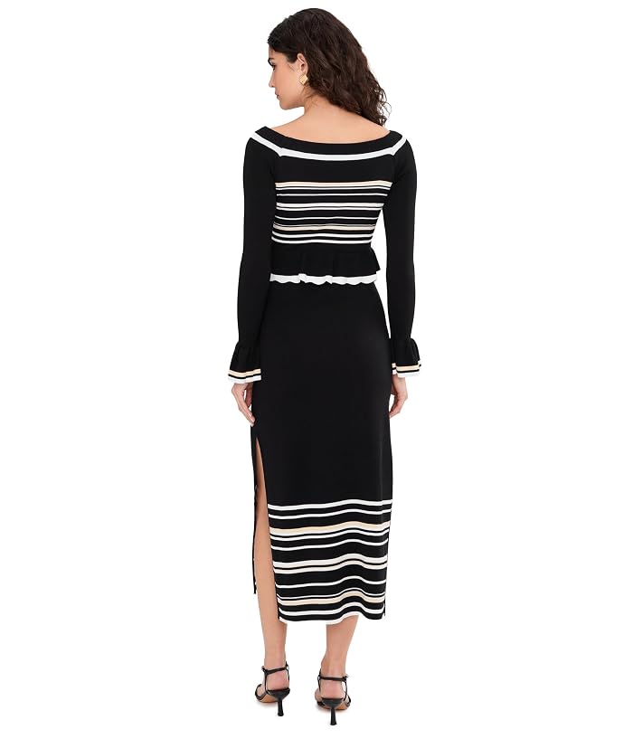 Adrianna Papell Off Shoulder Knit Midi Dress - Image 4
