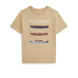 Polo Ralph Lauren Kids Cotton Jersey Graphic Tee (Toddler/Little Kid)