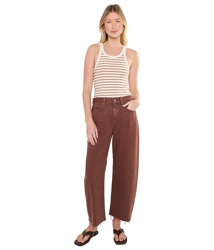 AG Jeans Hattie Crop High-Rise Barrel - Image 2