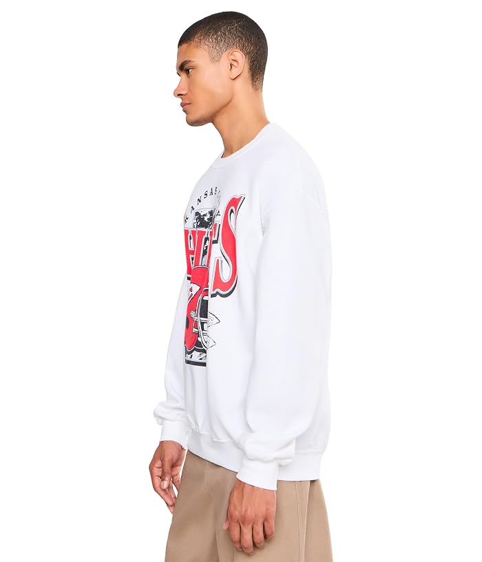 Junk Food Clothing NFL Kansas City Chiefs Conversion Crew Fleece - Image 3
