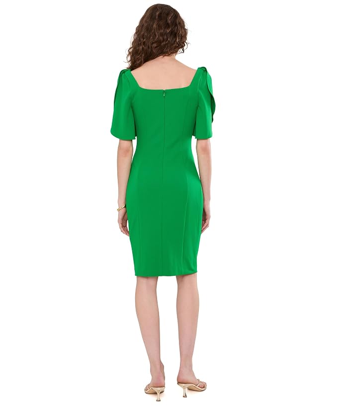 Adrianna Papell Tulip Sleeve Midi Dress - Image 4