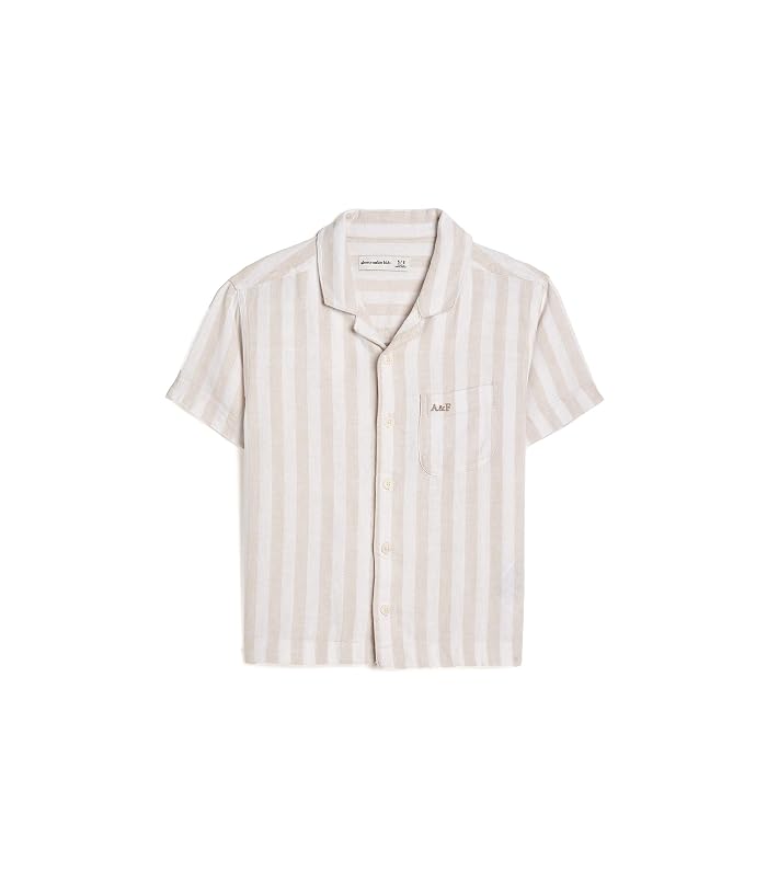 abercrombie kids Linen Camp Shirt (Big Kids) - Image 4