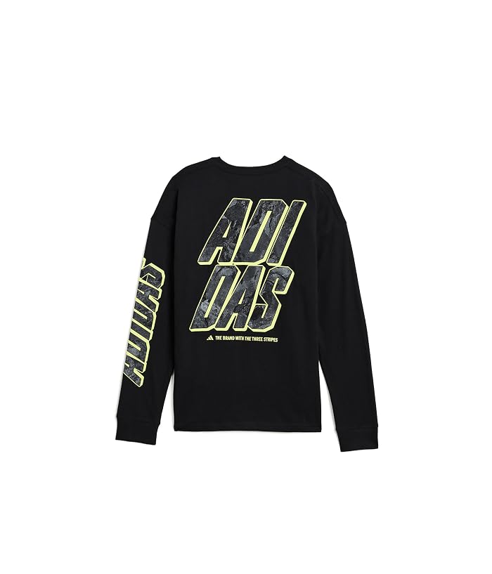 adidas Kids Long Sleeve Rock Camo Lineage Tee (Big Kid) - Image 2