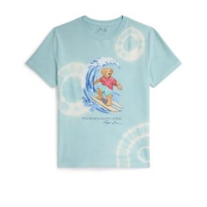 Polo Ralph Lauren Kids Tie-Dye Polo Bear Cotton Tee (Big Kid)