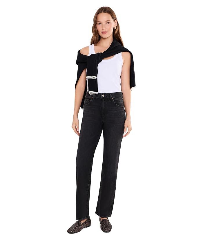 AG Jeans Brinley Mid-Rise Straight Jeans in Octave - Image 2