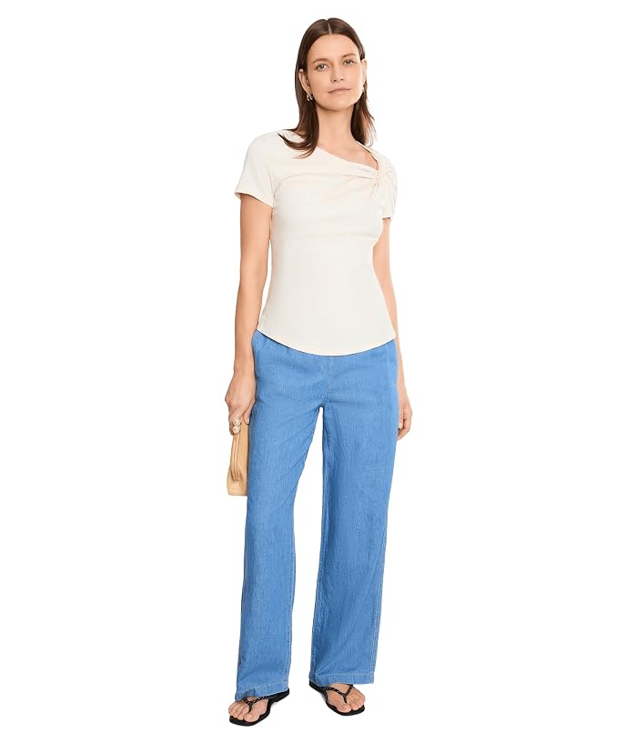 Lauren Ralph Lauren Twist-Neck Cotton Jersey Tee - Image 2
