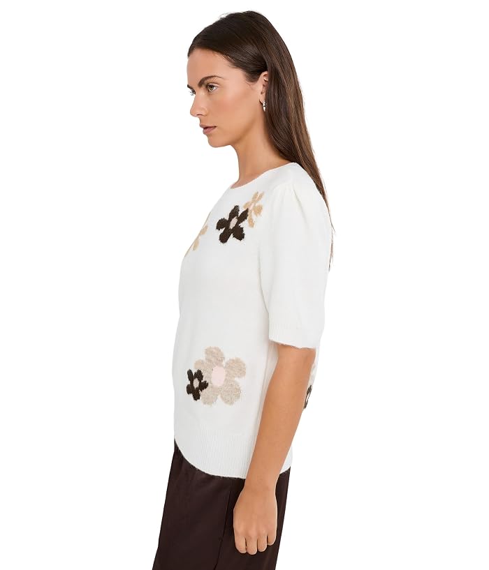 CeCe Short Sleeve Groovy Sweater - Image 3
