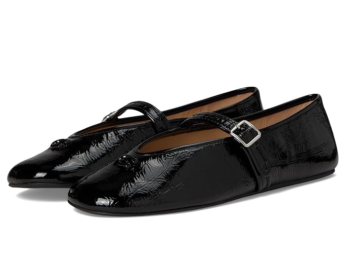 COACH Sculpted C Crinkle Patent Leather Soft Mary Jane