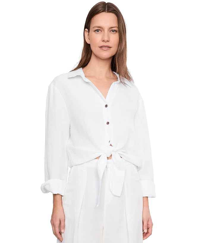 Sanctuary More Love Linen Tie Top