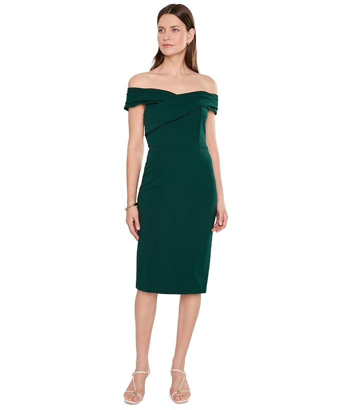 Calvin Klein Cross Pleated Neck Sheath - Image 2