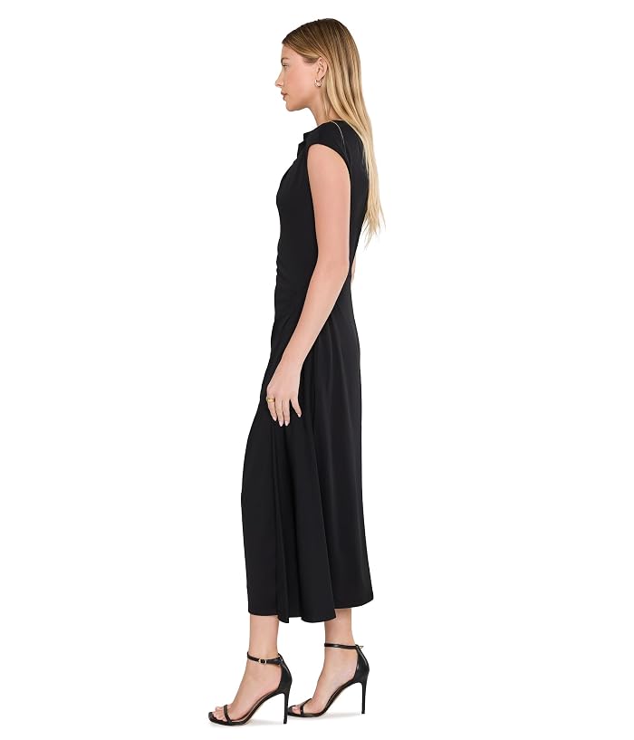 Lauren Ralph Lauren Pleated Jersey Boatneck Midi Dress - Image 3