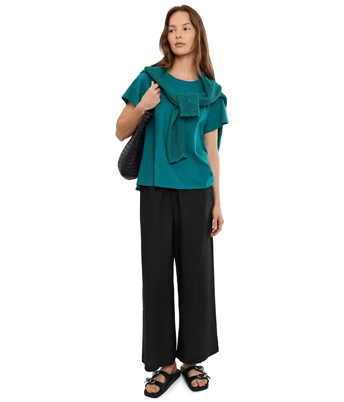 Eileen Fisher Organic Linen Ankle Wide Pants - Image 2