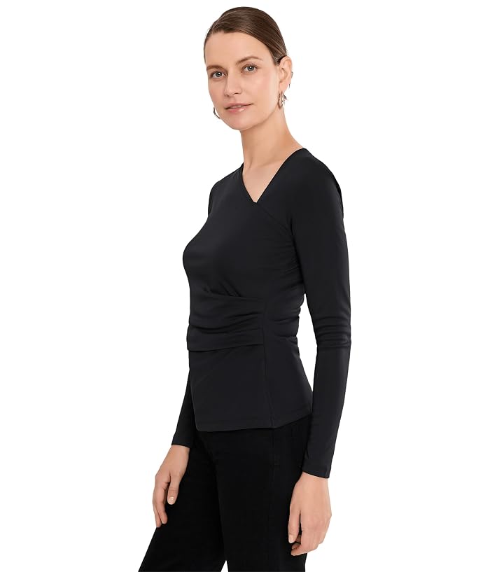 Lauren Ralph Lauren Jersey Asymmetrical Long Sleeve Top - Image 3