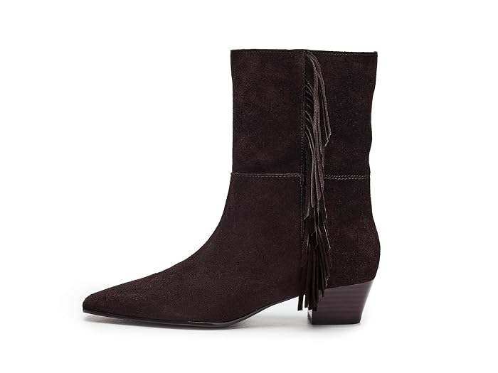 Madewell The Lexie Fringed Ankle Boot in Suede - Image 4