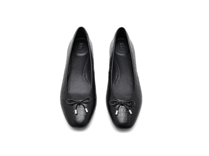 FitFlop Delicato Crocodile Ballerinas - Image 2