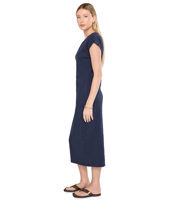 Mod-o-doc Short Dolman Sleeve Column Midi Dress with Side Ruching - Image 3