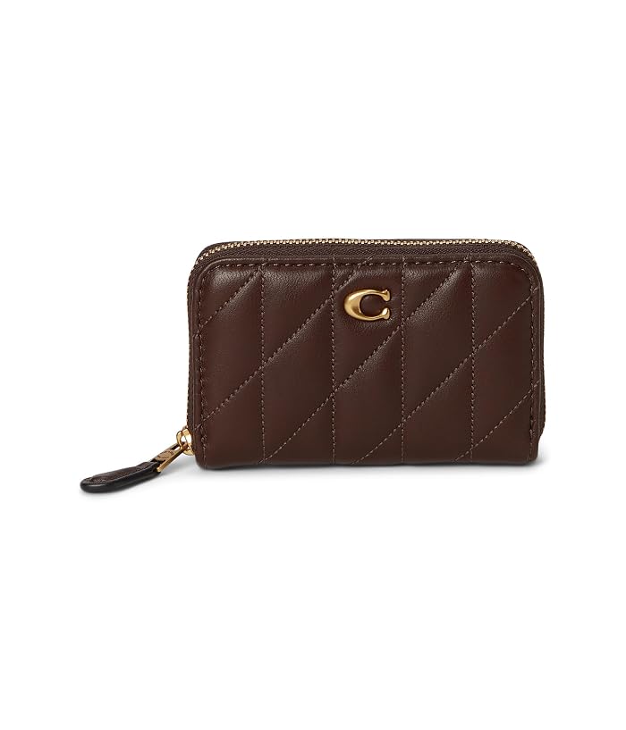 COACH Small Zip Around Card Case with Pillow Quilting