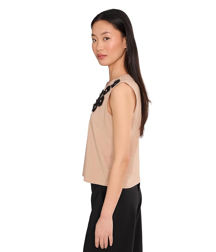 NIC+ZOE Petite Organza Applique Tank - Image 3