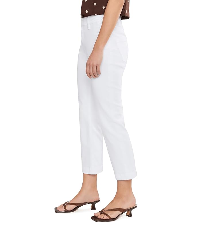 KUT from the Kloth Petite Kelsey High-Rise Flare Pants in White - Image 3