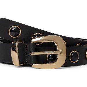 Madewell Cabochon-Studded Leather Western Belt