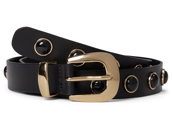 Madewell Cabochon-Studded Leather Western Belt