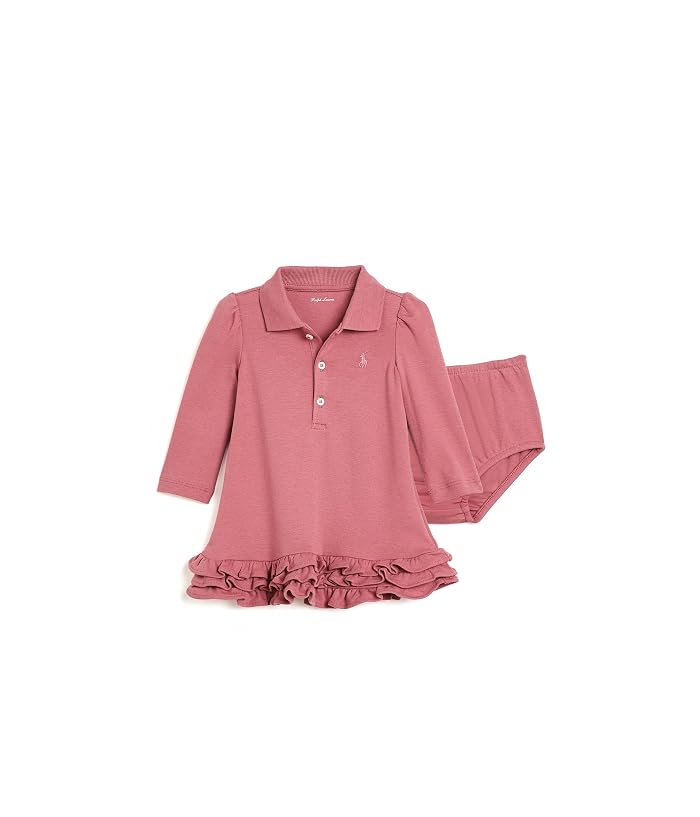 Polo Ralph Lauren Kids Ruffled Soft Cotton Polo Dress & Bloomer (Infant)
