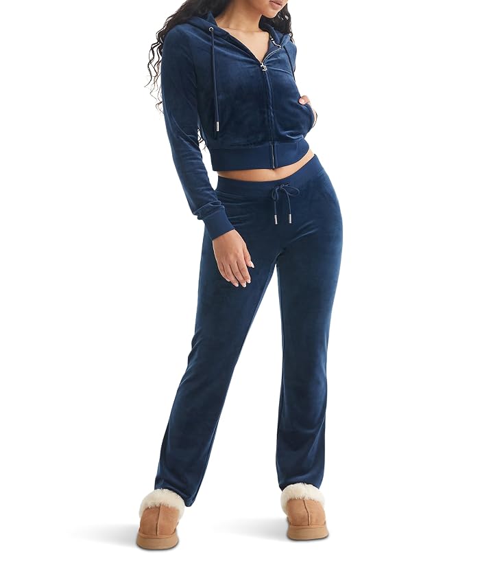 Juicy Couture C Solid Classic Juicy Hoodie with Back Bling - Image 3