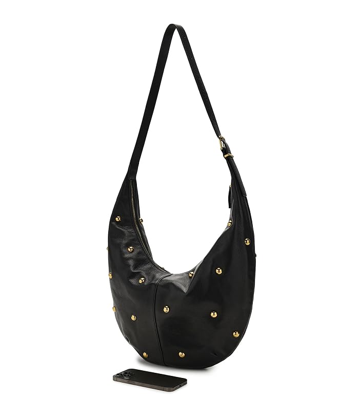 Madewell The Essential Curve Shoulder Bag in Studded Suede - Image 3