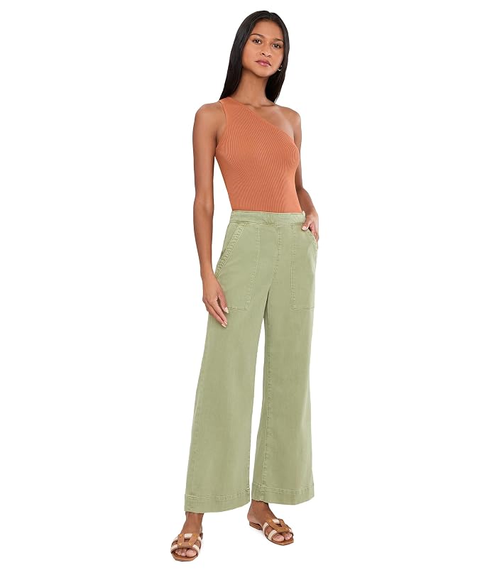 Joe's Jeans The Side Zip Wide Leg Ankle in Pesto - Image 2