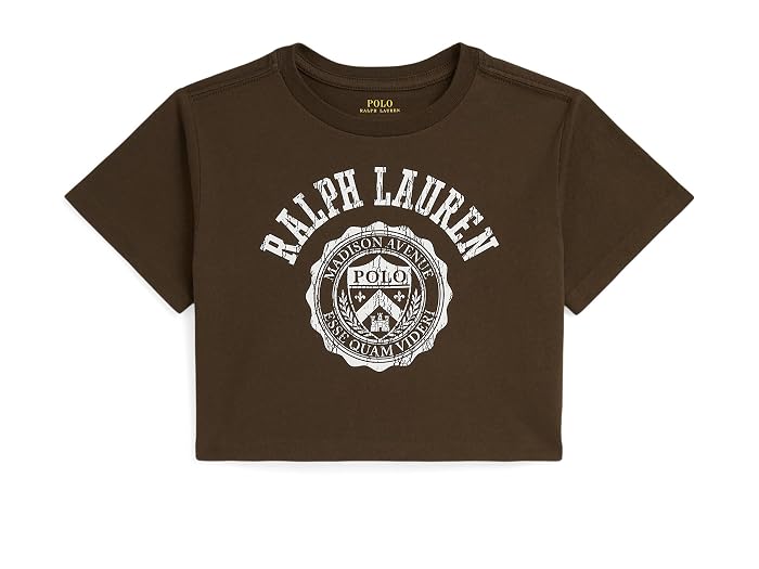 Polo Ralph Lauren Kids Logo Crest Cotton Jersey Boxy Tee (Toddler/Little Kid)