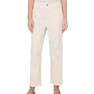 AG Jeans Analeigh Mid-Rise Utility Pants in Opal Stone
