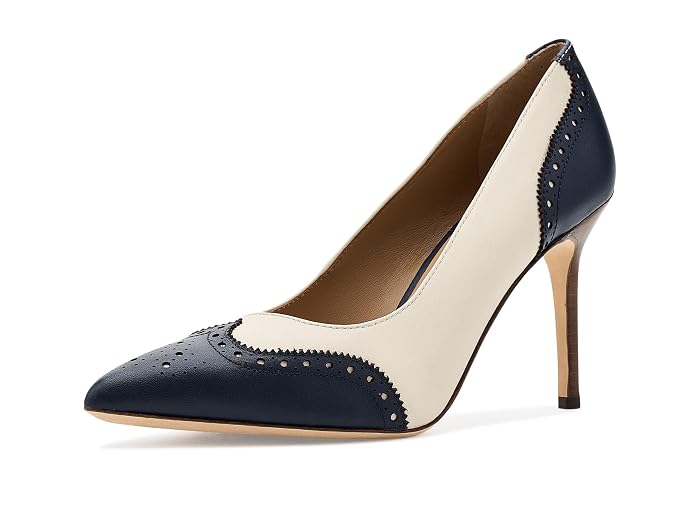 Lauren Ralph Lauren Lynden Perforated Nappa Leather Pumps