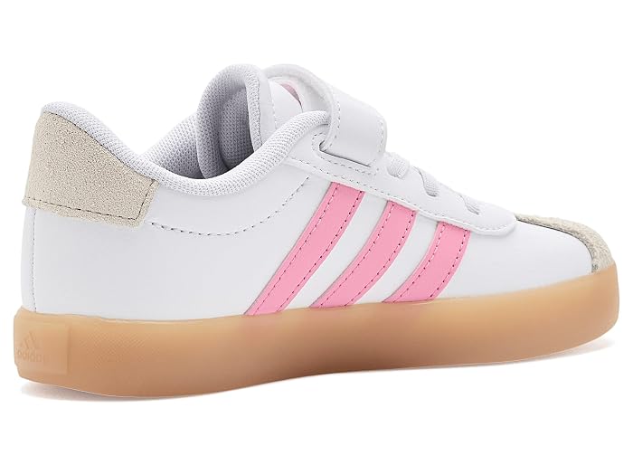 adidas Kids VL Court 3.0 Elastic Lace & Strap (Little Kid) - Image 3