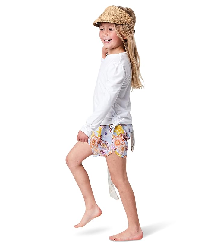 Snapper Rock Kids Rouched Long Sleeve Rashguard Top (Toddler/Little Kids/Big Kids) - Image 3