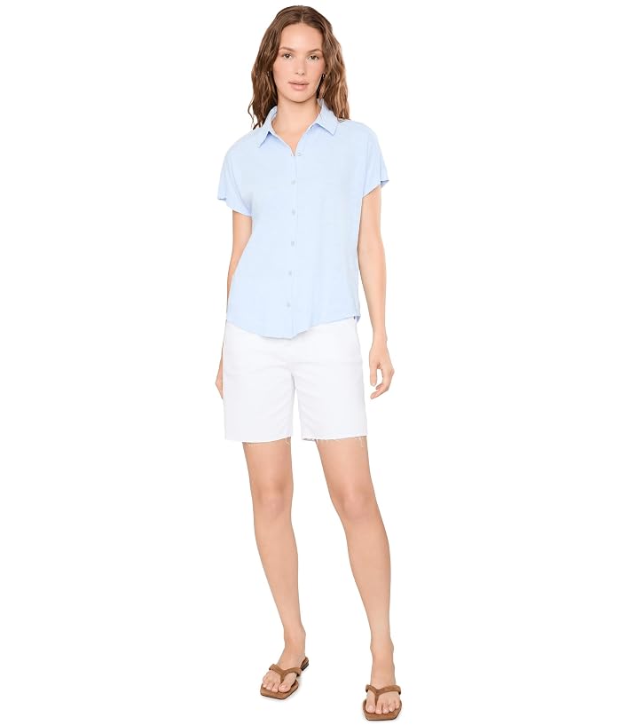 AG Jeans Ex-Boyfriend Mid-Rise Slouchy Shorts in White - Image 2