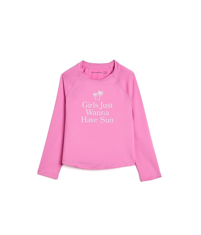 abercrombie kids Graphic Long Sleeve Rashguard (Big Kids)