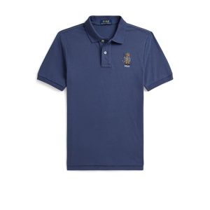 Polo Ralph Lauren Kids Polo Bear Cotton Mesh Polo Shirt (Big Kid)