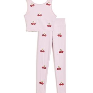 Lola and The Boys Cherry Beaded Athletic Set (Toddler/Little Kid/Big Kid)