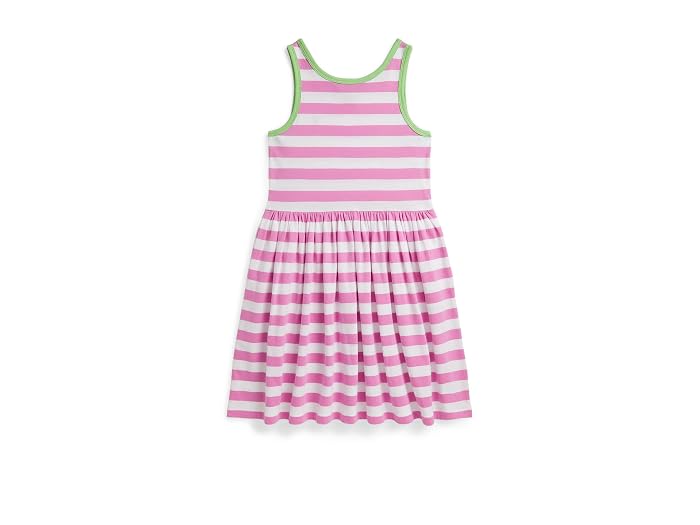 Polo Ralph Lauren Kids Striped Cotton Jersey Dress (Big Kid) - Image 2