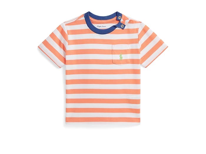 Polo Ralph Lauren Kids Striped Cotton Jersey Pocket Tee (Infant) - Image 4
