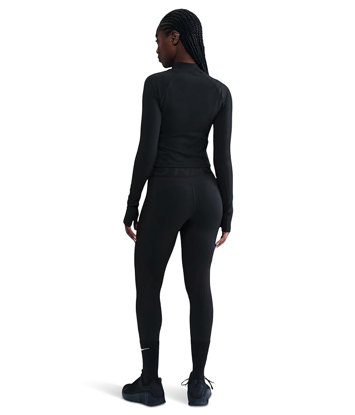 Nike Pro Dri-FIT Warm Long Sleeve Grid Graphic Top - Image 2
