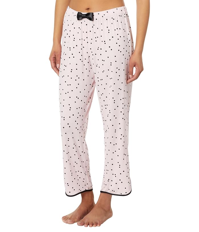 Kate Spade New York Scattered Dot Cropped PJ Set - Image 4