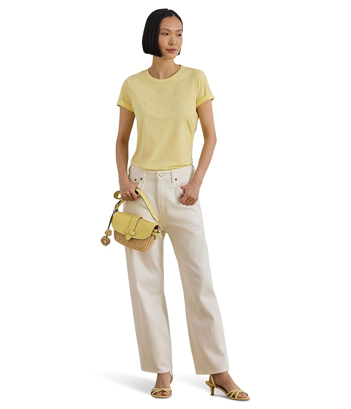 Lauren Ralph Lauren Embroidered-crest Cotton Jersey Tee - Image 4